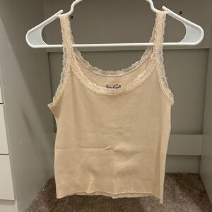Brandy Melville Cream Lace Camisole